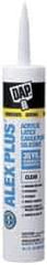 DAP - 10.1 oz Cartridge Clear Acrylic & Latex Caulk - -20 to 180°F Operating Temp, 30 min Tack Free Dry Time - Top Tool & Supply