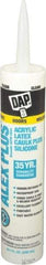 DAP - 10.1 oz Tube Clear Acrylic & Latex Caulk - -30 to 180°F Operating Temp, 30 min Tack Free Dry Time, 24 hr Full Cure Time - Top Tool & Supply