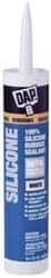 DAP - 10.1 oz Tube White RTV Silicone Joint Sealant - -40 to 400°F Operating Temp, 10 to 20 min Tack Free Dry Time, 24 hr Full Cure Time - Top Tool & Supply