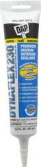 DAP - 5.5 oz Tube White Acrylic & Latex Caulk - -30 to 180°F Operating Temp, 30 min Tack Free Dry Time - Top Tool & Supply