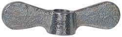 Value Collection - 3/8-16 UNC, Uncoated, Steel Standard Wing Nut - Grade 1015-1025, 2-1/2" Wing Span, 0.69" Wing Span, 9/16" Base Diam - Top Tool & Supply