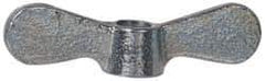 Value Collection - 3/8-16 UNC, Zinc Plated, Steel Standard Wing Nut - Grade 1015-1025, 2-1/2" Wing Span, 0.69" Wing Span, 9/16" Base Diam - Top Tool & Supply