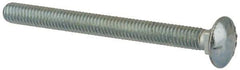 Value Collection - 5/16-18 UNC 3-1/2" Length Under Head, Standard Square Neck, Carriage Bolt - Grade 5 Steel, Zinc-Plated Finish - Top Tool & Supply