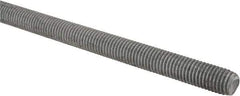 Made in USA - 5/8-11 UNC (Coarse), 2' Long, Low Carbon Steel Threaded Rod - Hot-Dipped Galvanized Finish, Right Hand Thread - Top Tool & Supply