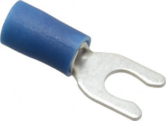 Ideal - #8 Stud, 16 to 14 AWG Compatible, Partially Insulated, Crimp Connection, Locking Fork Terminal - Top Tool & Supply