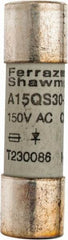 Ferraz Shawmut - 150 VAC/VDC, 30 Amp, Fast-Acting Semiconductor/High Speed Fuse - Clip Mount, 1-1/2" OAL, 100 at AC, 50 at DC kA Rating, 13/32" Diam - Top Tool & Supply