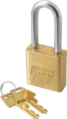 American Lock - 3/4" Shackle Clearance, Keyed Different Padlock - 5/16" Shackle Diam, Steel - Top Tool & Supply