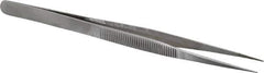 Value Collection - 5-11/16" OAL Diamond Tweezers - Fine Point - Top Tool & Supply