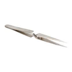 Value Collection - 4-3/4" OAL N1 Reverse Action Tweezers - Fine Point - Top Tool & Supply