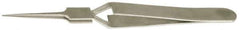 Value Collection - 4-11/32" OAL N5 Reverse Action Tweezers - Long & Very Fine Point - Top Tool & Supply