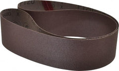 3M - 2-1/2" Wide x 48" OAL, 120 Grit, Aluminum Oxide Abrasive Belt - Aluminum Oxide, Fine, Coated, X Weighted Cloth Backing, Series 341D - Top Tool & Supply