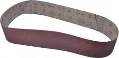 3M - 4" Wide x 60" OAL, 60 Grit, Aluminum Oxide Abrasive Belt - Aluminum Oxide, Medium, Coated, X Weighted Cloth Backing, Series 341D - Top Tool & Supply