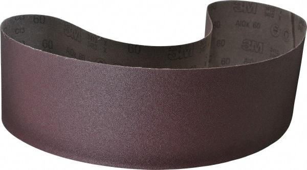 3M - 6" Wide x 60" OAL, 60 Grit, Aluminum Oxide Abrasive Belt - Aluminum Oxide, Medium, Coated, X Weighted Cloth Backing, Series 341D - Top Tool & Supply