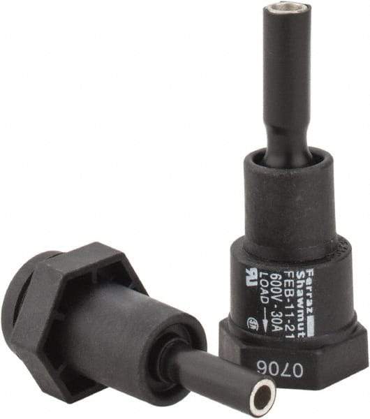 Ferraz Shawmut - 1 Pole, 600 VAC/VDC, 30 Amp, Inline Fuse Holder - Compatible with CC Class, 1-1/2 Inch Long x 1 Inch Wide and 13/32 Inch Diameter Fuse - Top Tool & Supply