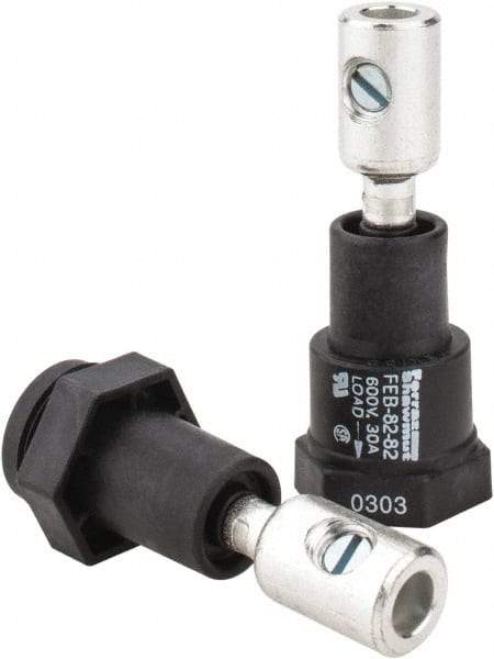 Ferraz Shawmut - 1 Pole, 600 VAC/VDC, 30 Amp, Inline Fuse Holder - Compatible with Midget Class, 1-1/2 Inch Long x 1 Inch Wide and 13/32 Inch Diameter Fuse - Top Tool & Supply