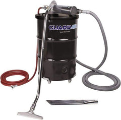 Guardair - 55 Gal Steel Tank, Air Powered Pneumatic Canister Wet/Dry Vacuum - 10 Peak hp, 20' Hose Fitting, Cartridge Filter, Accessories Included - Top Tool & Supply