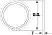 Thomson Industries - 0.025" Wide, Stainless Steel 3/16" External Retaining Ring - For Use with Linear Bearing INST-369-SS - Top Tool & Supply