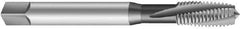 Emuge - #12-24 UNC 3 Flute 2BX Plug Spiral Flute Tap - Cobalt, Nitride Finish, 3.15" OAL, Left Hand Flute, Right Hand Thread, Series Rekord C-Ti - Top Tool & Supply