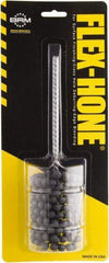 Brush Research Mfg. - 1-7/8" to 2" Bore Diam, 120 Grit, Boron Carbide Flexible Hone - Medium, 8" OAL - Top Tool & Supply