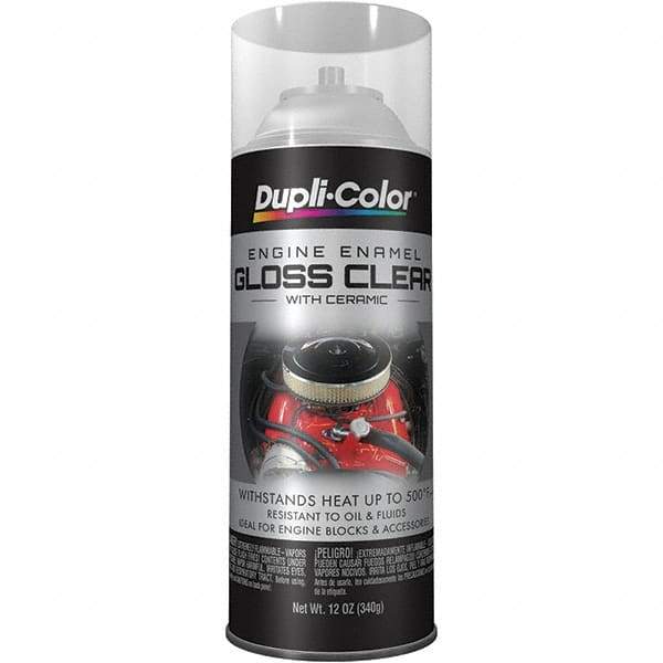 Krylon - 12 oz Clear Automotive Heat Resistant Paint - High Gloss Finish, Comes in Aerosol Can - Top Tool & Supply