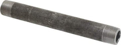 Made in USA - Schedule 80, 3/4" Diam x 8" Long Black Pipe Nipple - Threaded - Top Tool & Supply