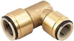 Watts - 1 x 3/4" Tube OD, Lead Free Brass Push-to-Connect Tube Union Elbow - Tube to Tube Connection, 250 Max psi, EPDM O-Ring - Top Tool & Supply