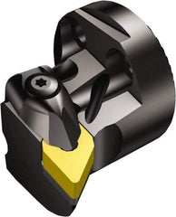 Sandvik Coromant - Right Hand Cut, Size 40, DNMG 150608 Insert Compatiblity, Internal Modular Turning & Profiling Cutting Unit Head - 27mm Ctr to Cutting Edge, 32mm Head Length, Through Coolant, Series T-Max P - Top Tool & Supply