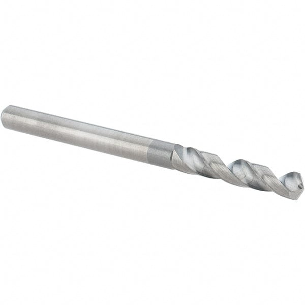 Jobber Length Drill Bit: 0.1417″ Dia, 118 °, Solid Carbide Bright/Uncoated, Series 50830