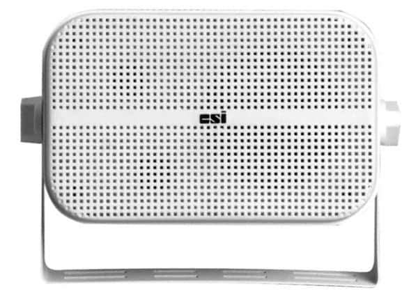 Speco - 65 Max Watt, Rectangular Plastic PA Speaker - Weather and Waterproof, 3-3/4 Inch Deep - Top Tool & Supply