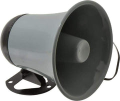 Speco - 15 Max Watt, 5 Inch Diameter, Round Plastic Standard Horn and Speaker - Weather and Waterproof, 5 Inch Deep - Top Tool & Supply