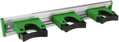 Unger - 3-1/4" Projection, 2" High, Aluminum & Plastic, Tool Holder - 14" Long, 3 Holders - Top Tool & Supply