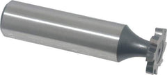 Interstate - 5/8" Diam x 3/32" Face Width, Cobalt, 8 Teeth, Shank Connection Woodruff Keyseat Cutter - Uncoated, 2-3/32" OAL x 1/2" Shank, Staggered Teeth, ANSI 305, Old Standard 4 - Top Tool & Supply