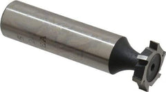 Interstate - 5/8" Diam x 1/8" Face Width, Cobalt, 8 Teeth, Shank Connection Woodruff Keyseat Cutter - Uncoated, 2-1/8" OAL x 1/2" Shank, Staggered Teeth, ANSI 405, Old Standard 5 - Top Tool & Supply