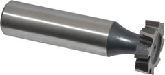 Interstate - 3/4" Diam x 3/16" Face Width, Cobalt, 10 Teeth, Shank Connection Woodruff Keyseat Cutter - Uncoated, 2-3/16" OAL x 1/2" Shank, Staggered Teeth, ANSI 606, Old Standard 9 - Top Tool & Supply