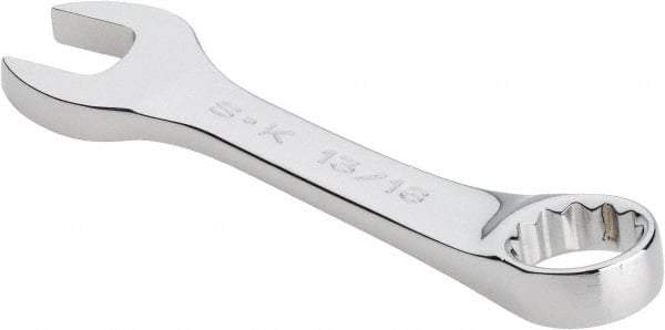 SK - 13/16" 12 Point Offset Combination Wrench - 15° Offset Angle, 6" OAL, Steel, Chrome Finish - Top Tool & Supply