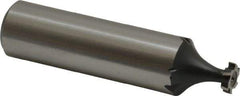 Interstate - 1/4" Diam x 1/16" Face Width, Cobalt, 6 Teeth, Shank Connection Woodruff Keyseat Cutter - Uncoated, 2-1/16" OAL x 1/2" Shank, Staggered Teeth, ANSI 202, Old Standard 201 - Top Tool & Supply