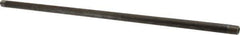 Value Collection - Schedule 80, 1/4" Diam x 18" Long Black Pipe Nipple - Threaded - Top Tool & Supply