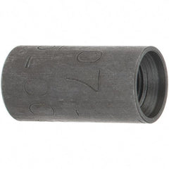 Made in USA - Size 1/8", Class 300, Steel Black Pipe Coupling - 300 psi, Threaded End Connection - Top Tool & Supply