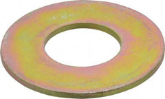 Made in USA - 1-1/4" Screw, Grade 8 Alloy Steel USS Flat Washer - 1.368" ID x 3.03" OD, 0.192" Thick, Zinc Yellow Dichromate Finish - Top Tool & Supply