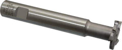 Interstate - 1-1/4" Cut Diam, 3/16" Cut Width, 15mm Neck Diam, 3/4" Shank Diam, 5-1/8" OAL, M42 Cobalt T-Slot Cutter - Staggered Teeth, 8 Teeth - Top Tool & Supply