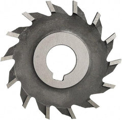 Made in USA - 3" Diam x 3/4" Width of Cut, 20 Teeth, High Speed Steel Side Milling Cutter - Straight Teeth, Uncoated - Top Tool & Supply