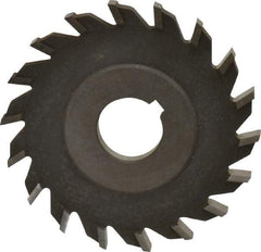 Value Collection - 16 Teeth, 4" Diam x 5/16" Width of Cut, High Speed Steel Side Milling Cutter - Straight Teeth, Uncoated - Top Tool & Supply