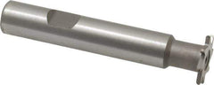 Whitney Tool Co. - 1/32" Radius, 1/16" Circle Diam, 3/4" Cutter Diam, Shank Connection, Convex Radius Cutter - 1/2" Shank Diam, 3" OAL, High Speed Steel, Uncoated, Profile Ground, 8 Teeth, Weldon Flat - Top Tool & Supply