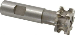 Whitney Tool Co. - 5/32" Radius, 5/16" Circle Diam, 1-5/16" Cutter Diam, 5/8" Cutting Width, Shank Connection, Concave Radius Cutter - 3/4" Shank Diam, 3-1/2" OAL, High Speed Steel, Uncoated, Profile Ground, 8 Teeth, Weldon Flat - Top Tool & Supply