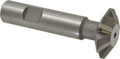 Whitney Tool Co. - 1-3/8° 1-3/8" Cut Diam, 7/16" Cut Width, 5/8" Shank, Carbide-Tipped Double-Angle Cutter - Top Tool & Supply