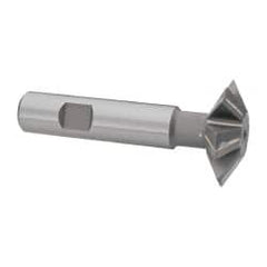 Whitney Tool Co. - 1-1/2° 1-1/2" Cut Diam, 1/2" Cut Width, 5/8" Shank, Carbide-Tipped Double-Angle Cutter - Top Tool & Supply