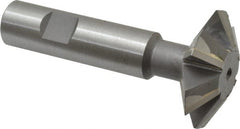 Whitney Tool Co. - 1-7/8° 1-7/8" Cut Diam, 5/8" Cut Width, 3/4" Shank, Carbide-Tipped Double-Angle Cutter - Top Tool & Supply