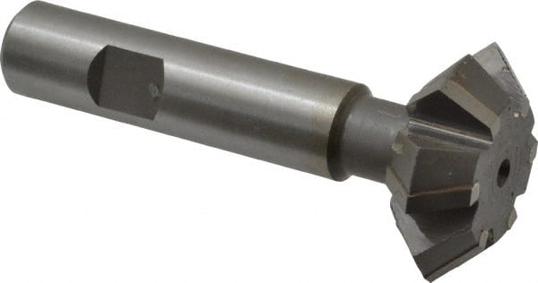 Whitney Tool Co. - 1-1/2° 1-1/2" Cut Diam, 9/16" Cut Width, 5/8" Shank, Carbide-Tipped Double-Angle Cutter - Top Tool & Supply