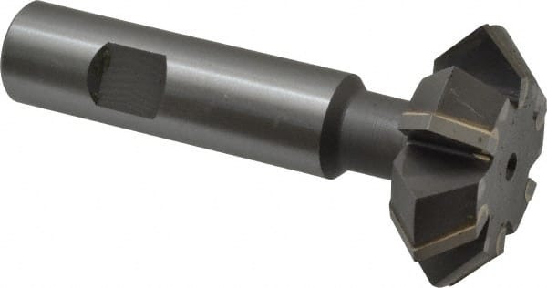 Whitney Tool Co. - 1-7/8° 1-7/8" Cut Diam, 5/8" Cut Width, 3/4" Shank, Carbide-Tipped Double-Angle Cutter - Top Tool & Supply