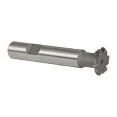 Whitney Tool Co. - 1/16" Radius, 1/8" Circle Diam, 3/4" Cutter Diam, Shank Connection, Convex Radius Cutter - 1/2" Shank Diam, 3" OAL, Carbide-Tipped, Uncoated, Profile Ground, 6 Teeth, Weldon Flat - Top Tool & Supply